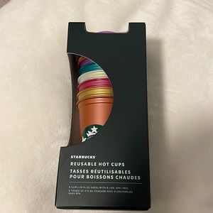 BNIB Starbucks Reusable Hot Cups (set of 6)